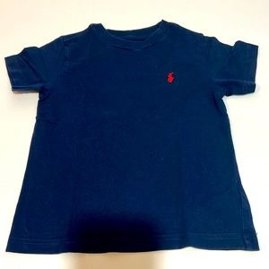Ralph Lauren Kids cotton navy blue shirt